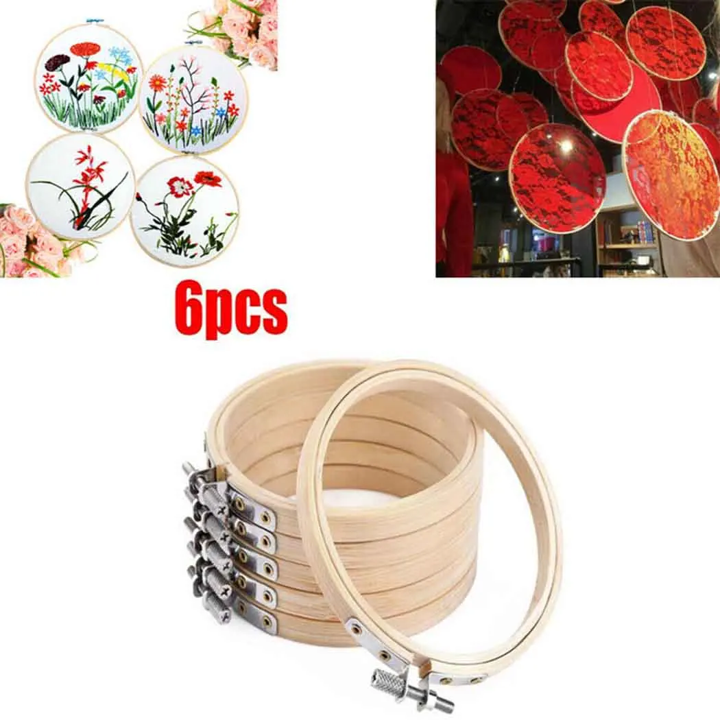 6pcs 18cm Wooden Embroidery Hoops Frame Bamboo Wood Circle Cross Stitch Hoop Rings DIY Cross Stitch Needle Craft Tool
6pcs 18cm Wooden Embroidery Hoops Frame Bamboo Wood Circle Cross Stitch Hoop Rings DIY Cross Stitch Needle Craft Tool
