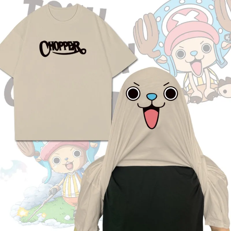 One Piece Tony Tony Chopper Creative Funny Top T-shirt Short-sleeved Loose Half-sleeved Undershirt Can Be Turned Over 
One Piece Tony Tony Chopper Creative Funny Top T-shirt Short-sleeved Loose Half-sleeved Undershirt Can Be Turned Over
