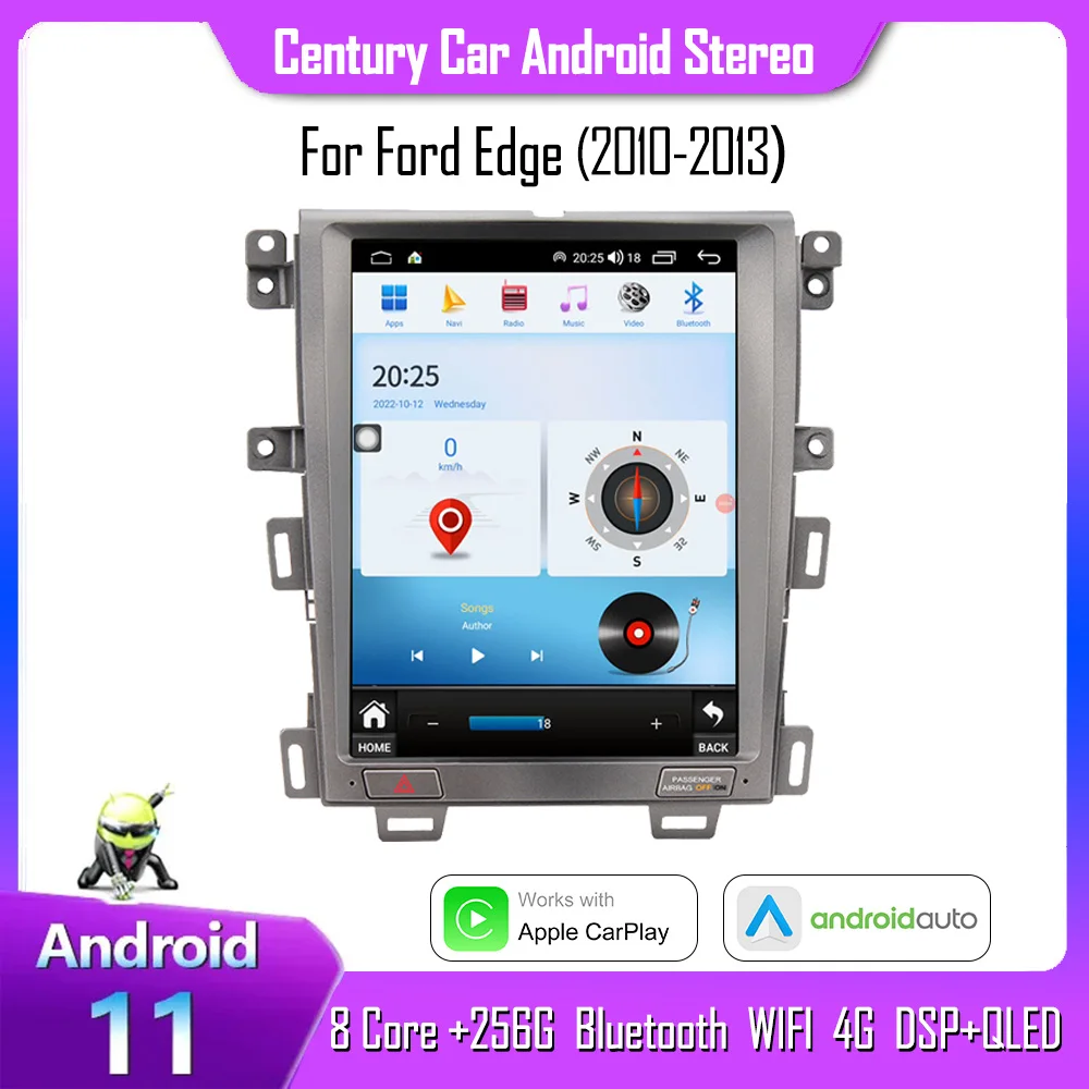 Век для Ford Edge 2010-2013 CarPlay 8 + 128G Android 12 Tesla стиль умный мультимедийный видеоплеер GPS радио 4G навигация
Век для Ford Edge 2010-2013 CarPlay 8 + 128G Android 12 Tesla стиль умный мультимедийный видеоплеер GPS радио 4G навигация