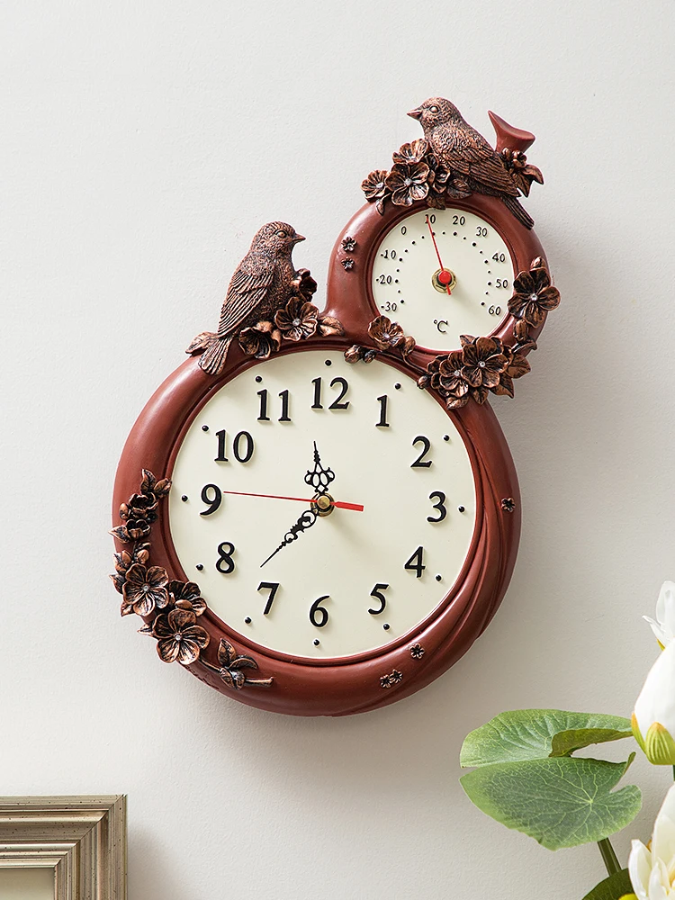 Decorative wall mute wall clock bedroom creative thermometer clock living room personality art wall watch Nordic clock
Decorative wall mute wall clock bedroom creative thermometer clock living room personality art wall watch Nordic clock