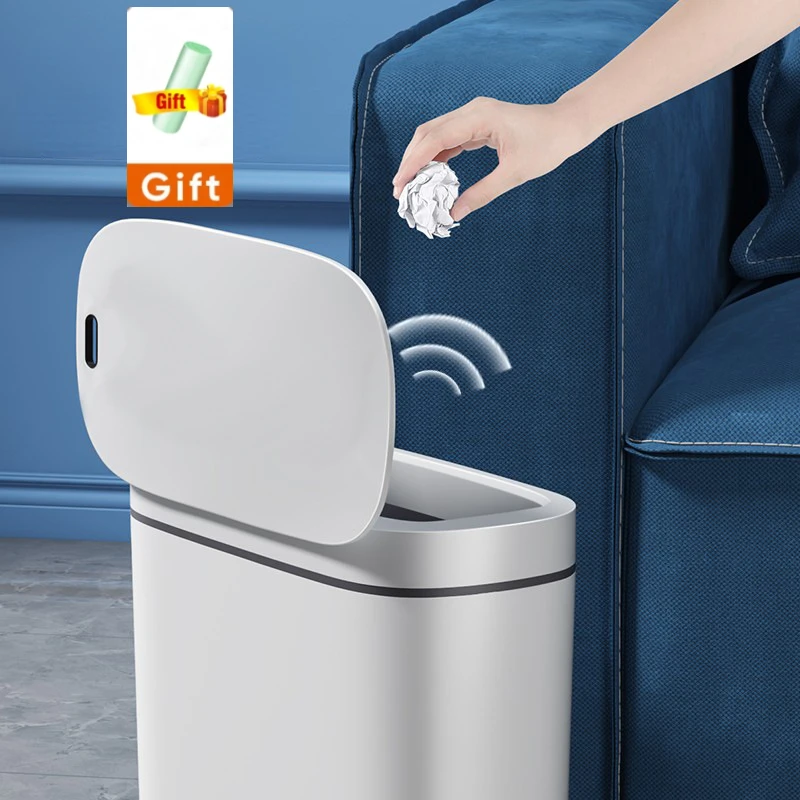 Trash Bin Seam Wastebasket Sensor Waterproof Charging Narrow Kitchen Bin Bathroom Automatic Waste For Smart Toilet Can
Trash Bin Seam Wastebasket Sensor Waterproof Charging Narrow Kitchen Bin Bathroom Automatic Waste For Smart Toilet Can