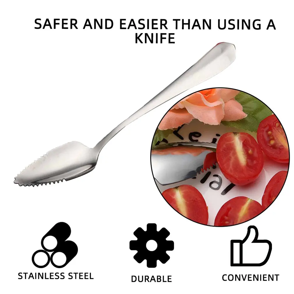 1PCS Thick Stainless Steel Grapefruit Spoon Dessert Spoon Serrated Edge Ice Tea Dessert Spoon Tableware Kitchen Accessories
1PCS Thick Stainless Steel Grapefruit Spoon Dessert Spoon Serrated Edge Ice Tea Dessert Spoon Tableware Kitchen Accessories