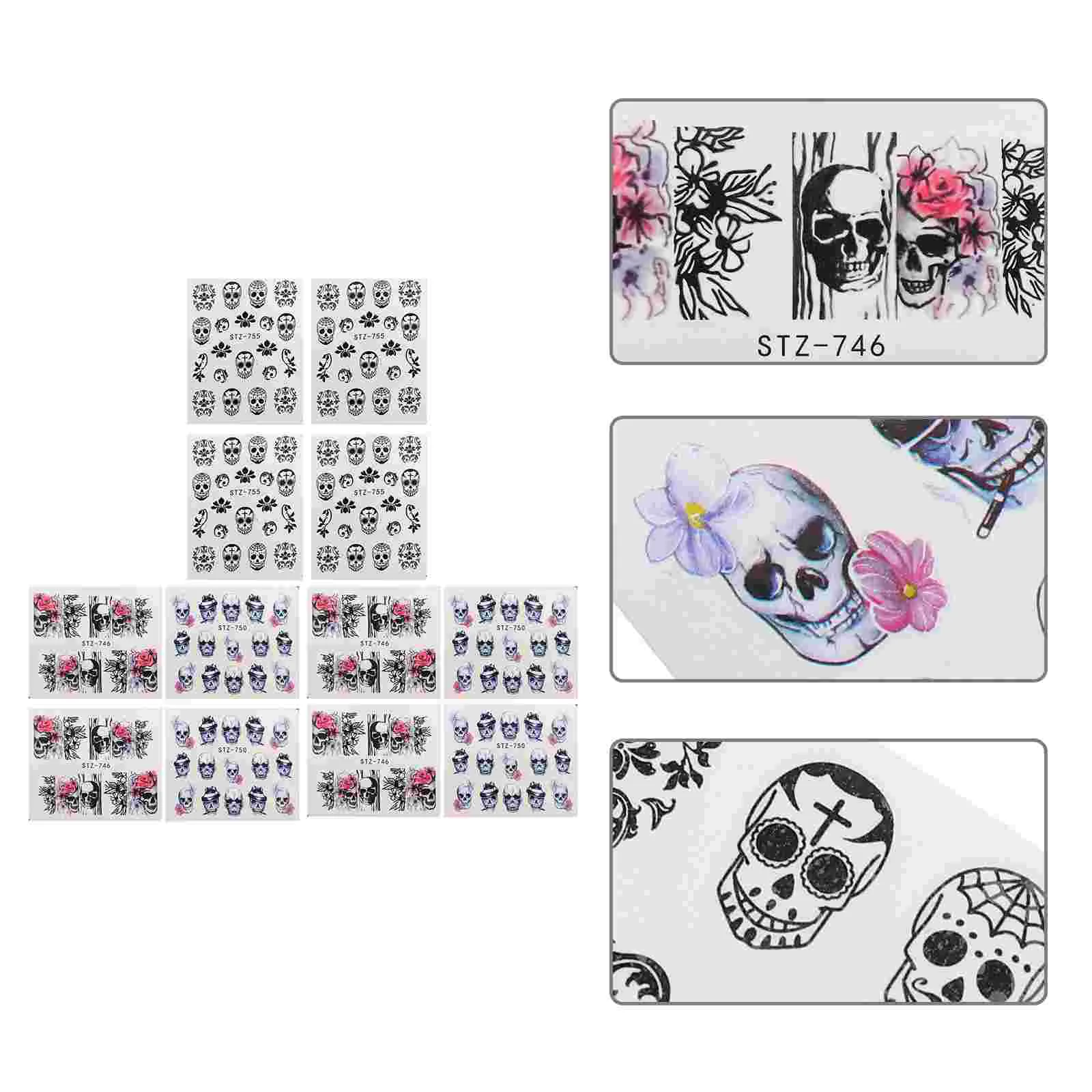 15 Sheets Decorate Halloween Nail Stickers Decorations Decal Self-adhesive
15 Sheets Decorate Halloween Nail Stickers Decorations Decal Self-adhesive