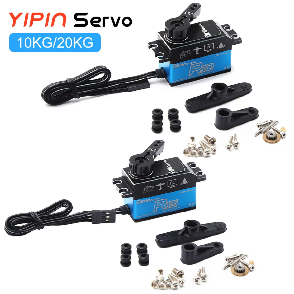 YIPIN 15kg/10kg Metal Gear Digital Servo Kits with 25T Gear Arm for Robot DIY 1/8 1/10 Scale RC Car Parts Accessories
YIPIN 15kg/10kg Metal Gear Digital Servo Kits with 25T Gear Arm for Robot DIY 1/8 1/10 Scale RC Car Parts Accessories