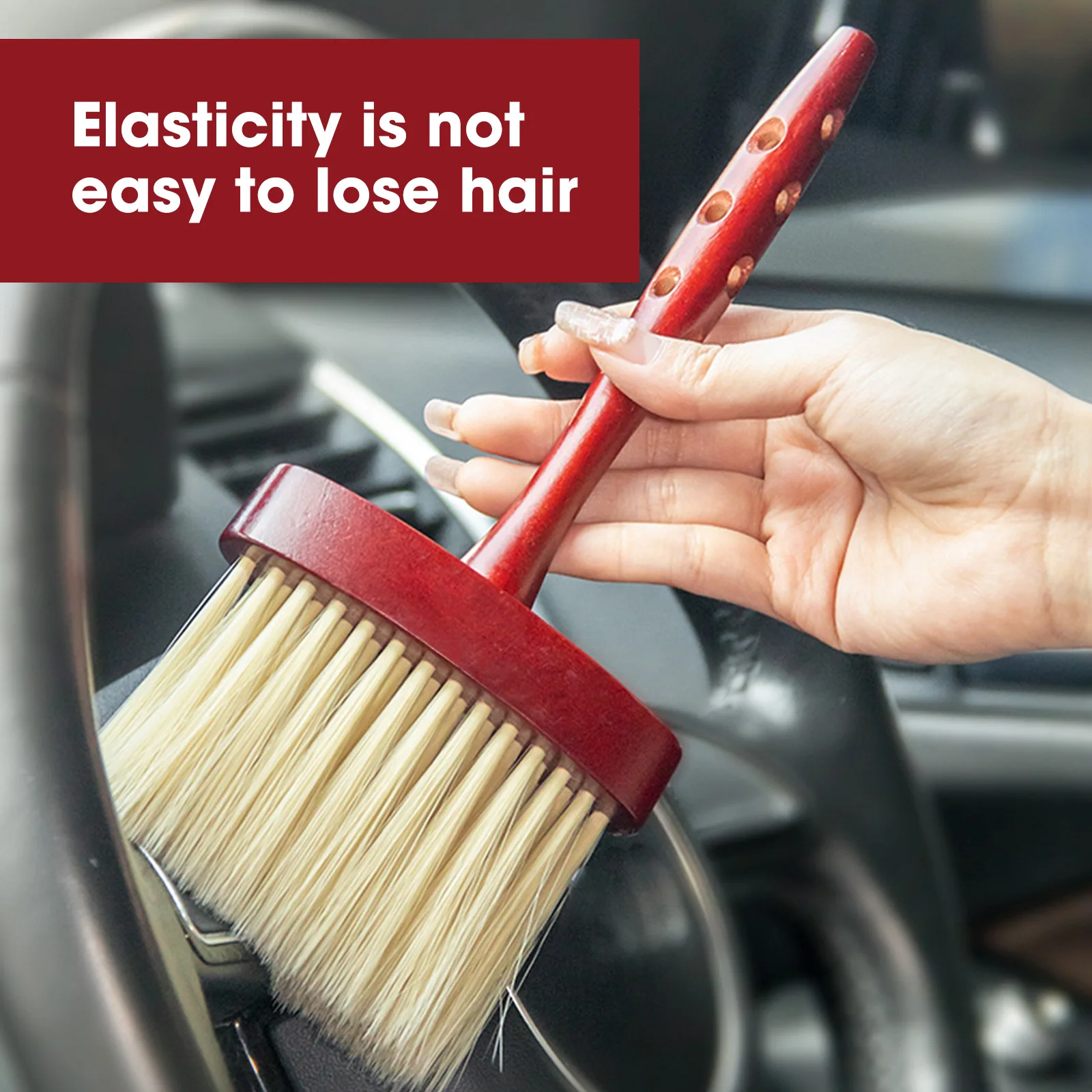 Red Interior Brush Solid Wood Long-handled Brush For Car Cleaning Auto Dashboard Cleaning Brush Air Outlet Dust-removing Brush
Red Interior Brush Solid Wood Long-handled Brush For Car Cleaning Auto Dashboard Cleaning Brush Air Outlet Dust-removing Brush