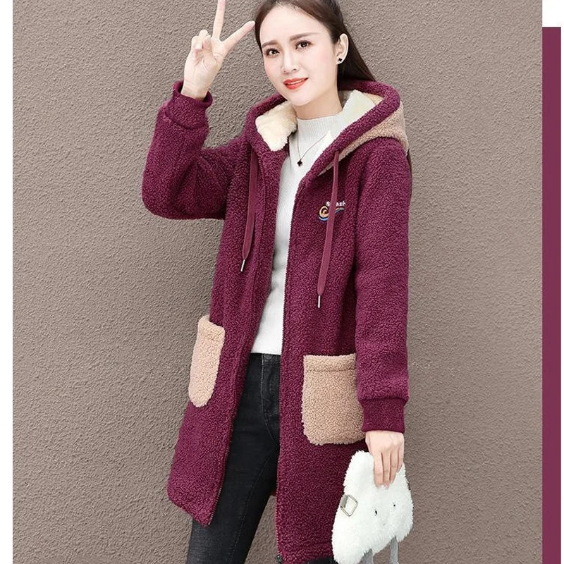 Plush Thick New Lamb Velvet Jacket Autumn Winter Mid-Length Hooded Coats with Pocket Autumn Winter Warm Casual Coats Sweatshirts
Plush Thick New Lamb Velvet Jacket Autumn Winter Mid-Length Hooded Coats with Pocket Autumn Winter Warm Casual Coats Sweatshirts