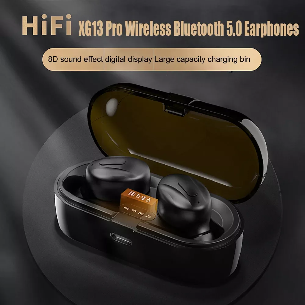 XG13 Pro Earbuds Wireles headphones Bluetooth 5.0 hi fi headset TWS with mic Earphone for smart phone Free shipping home Mini
XG13 Pro Earbuds Wireles headphones Bluetooth 5.0 hi fi headset TWS with mic Earphone for smart phone Free shipping home Mini
