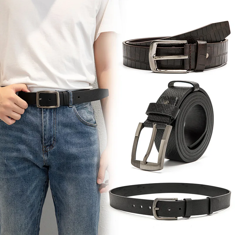Casual Pu Belt For Men Designer Metal Pin Buckle Waist Strap Jeans Trouser Decorative Retro Waistband
Casual Pu Belt For Men Designer Metal Pin Buckle Waist Strap Jeans Trouser Decorative Retro Waistband