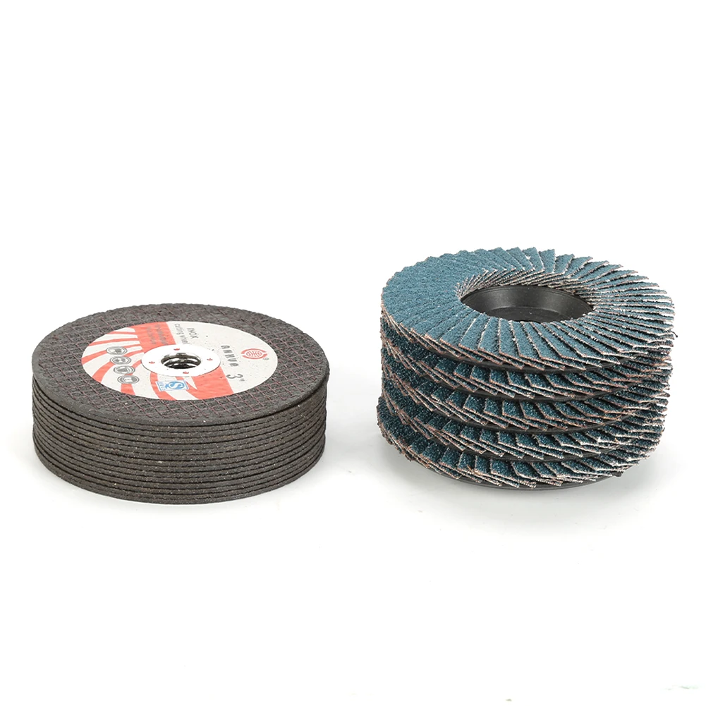 15 Pcs 75mm Cutting Discs +5pcs Flat Flap Discs Grinding Wheel For Angle Grinder Cutting Machine Parts Power Tool Parts
15 Pcs 75mm Cutting Discs +5pcs Flat Flap Discs Grinding Wheel For Angle Grinder Cutting Machine Parts Power Tool Parts