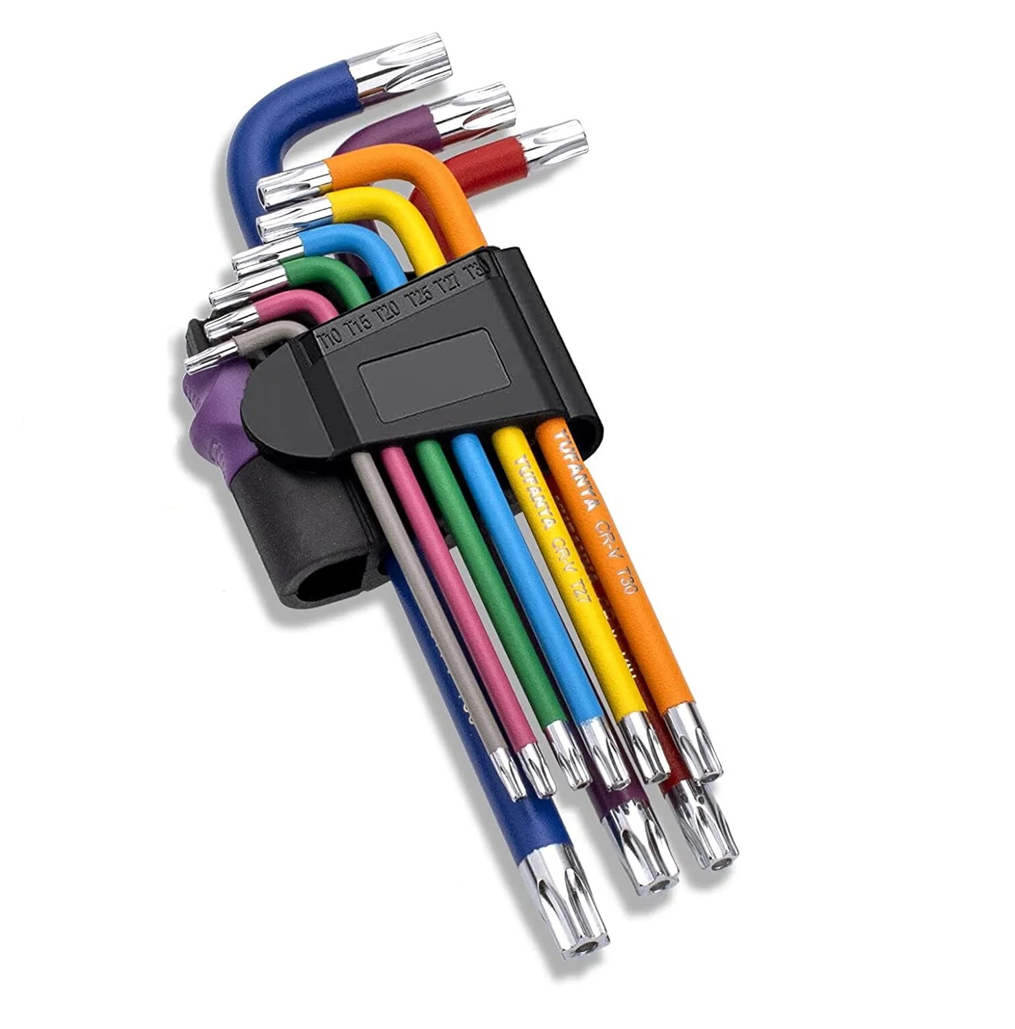 9 Piece Double Ball Head Design Torx Star Key Wrench Set, Color Star Hand Tool, Size T10-T50 for repair. assemble. DIY
9 Piece Double Ball Head Design Torx Star Key Wrench Set, Color Star Hand Tool, Size T10-T50 for repair. assemble. DIY