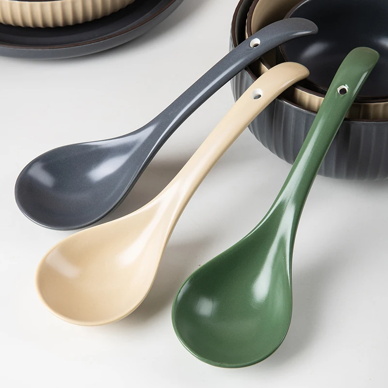 Ceramic Spoon Household Creative Nordic Style Matte Porridge Spoon Long Handle Soup Spoon Soup Practical Kitchen Tableware ZB473
Ceramic Spoon Household Creative Nordic Style Matte Porridge Spoon Long Handle Soup Spoon Soup Practical Kitchen Tableware ZB473