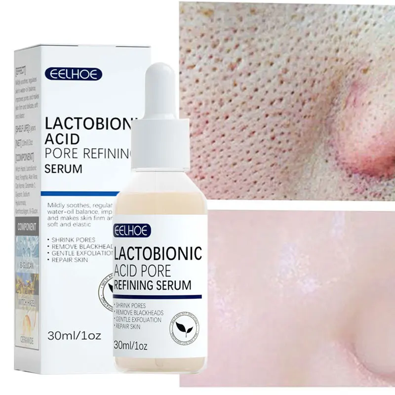 Lactobionic Acid Pore Shrink Face Serum Hyaluronic Acid Moisturizing Nourish Smooth Pores Repair Essence Firm Korean Cosmetics
Lactobionic Acid Pore Shrink Face Serum Hyaluronic Acid Moisturizing Nourish Smooth Pores Repair Essence Firm Korean Cosmetics