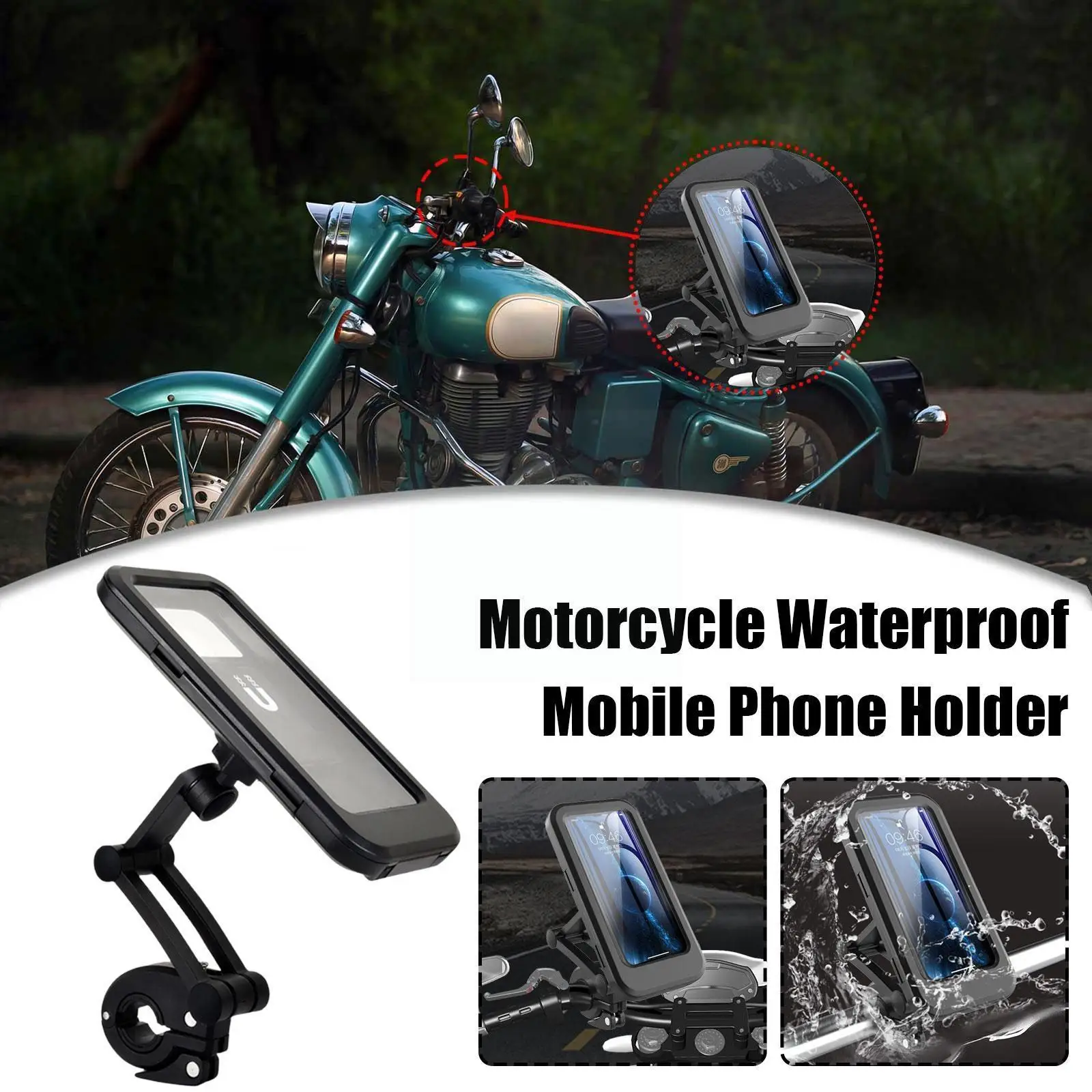 360° Rotatable Bicycle Mobile Phone Holder Mount Rainproof Handlebar Universal Bike Motorcycle Phone Support Mount Cell K4F2
360° Rotatable Bicycle Mobile Phone Holder Mount Rainproof Handlebar Universal Bike Motorcycle Phone Support Mount Cell K4F2