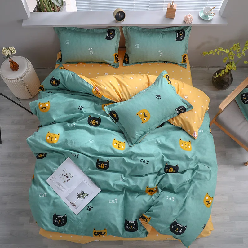 Lovely Cartoon Cats Printed Girl Boy Kid Bed Cover Set Duvet Cover Adult Child Bed Sheet Pillowcase Comforter Bedding Set 61076
Lovely Cartoon Cats Printed Girl Boy Kid Bed Cover Set Duvet Cover Adult Child Bed Sheet Pillowcase Comforter Bedding Set 61076