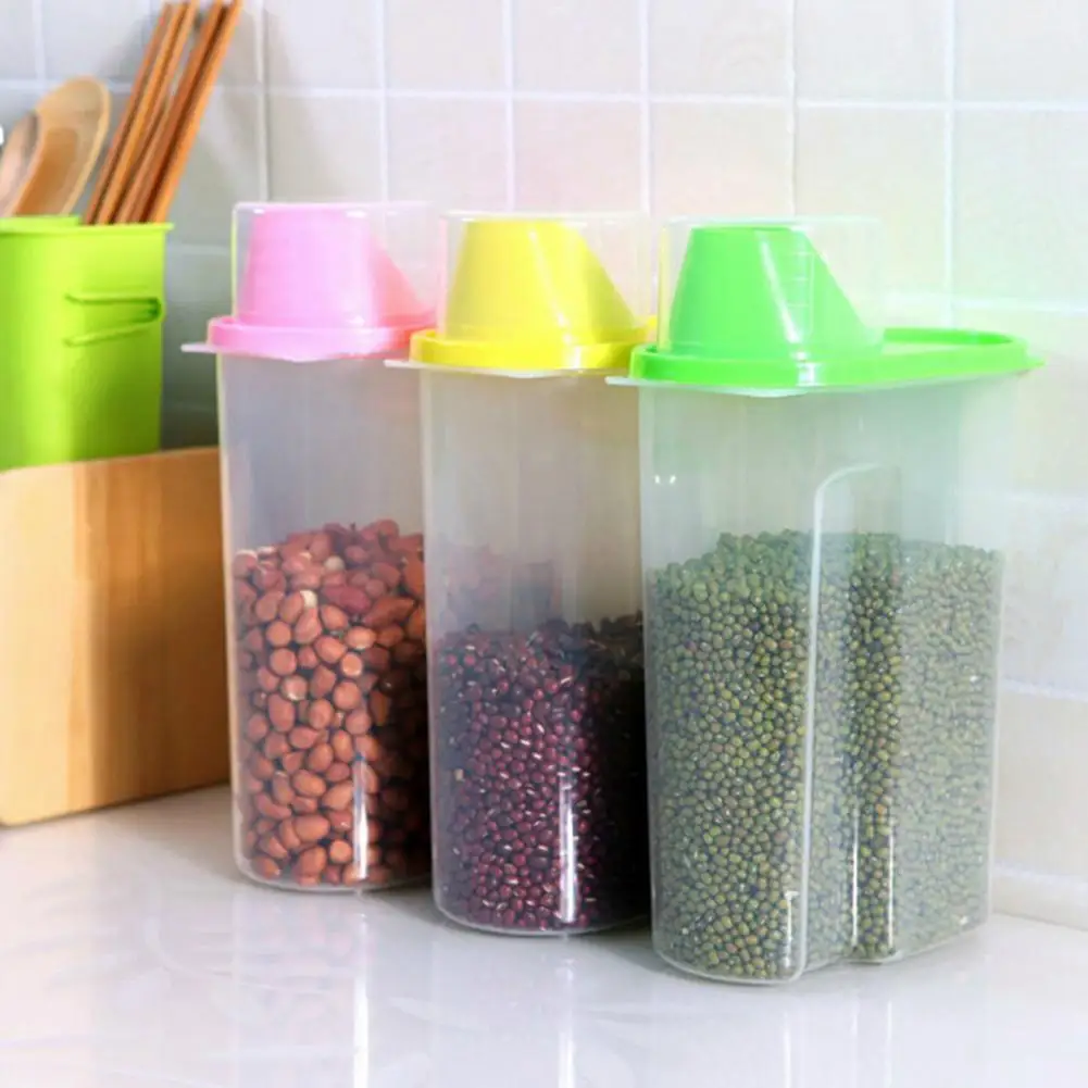 Durable Cereal Storage Box Easy to Hold Large Capacity 1.9/2.5L Bean Dry Food Storage Jars
Durable Cereal Storage Box Easy to Hold Large Capacity 1.9/2.5L Bean Dry Food Storage Jars