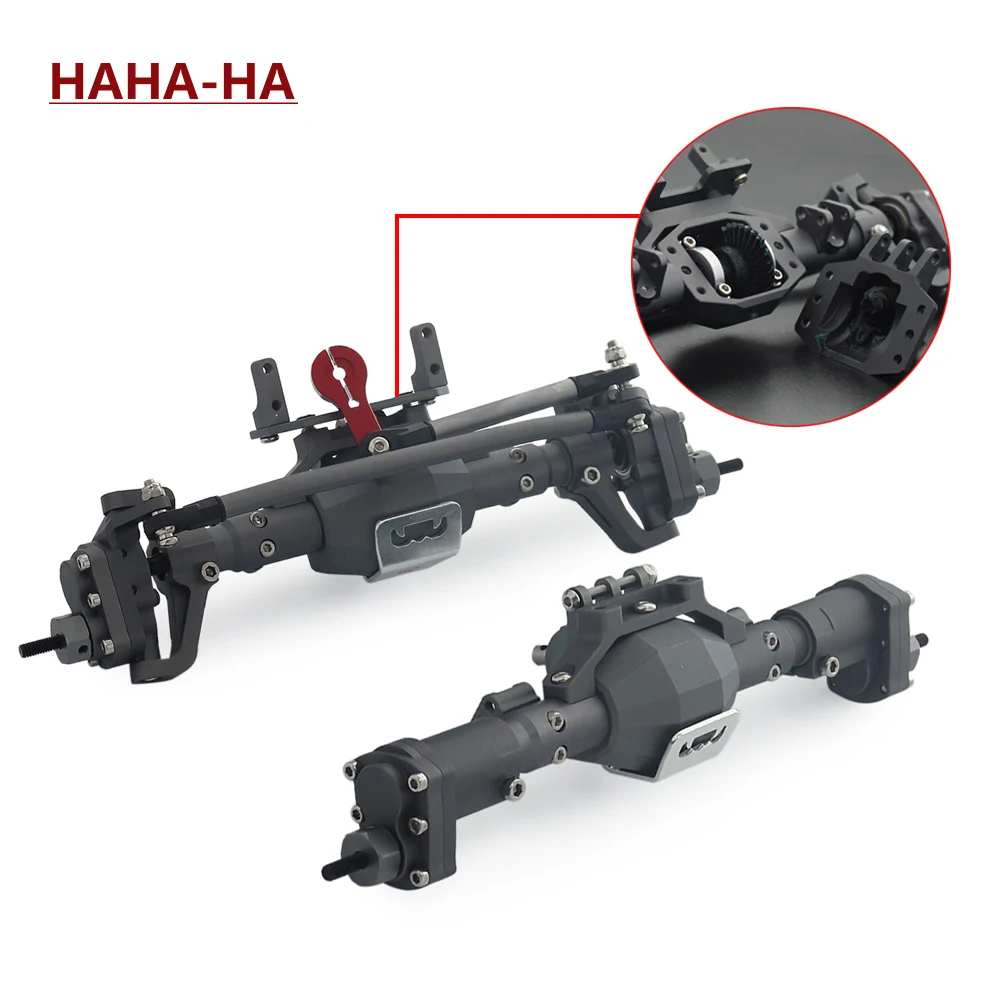 CNC Machined Aluminum Alloy Front and Rear Portal Axle for 1/10 RC Crawler Car Axial SCX10 I SCX10 II RGT 86100 Redcat GEN8 
CNC Machined Aluminum Alloy Front and Rear Portal Axle for 1/10 RC Crawler Car Axial SCX10 I SCX10 II RGT 86100 Redcat GEN8