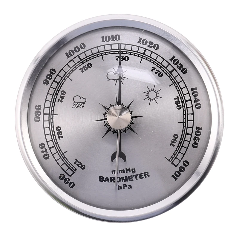 

Метеостанция с манометром для дома, металлический настенный барометр, атмосферный Многофункциональный портативный термометр, гигрометр