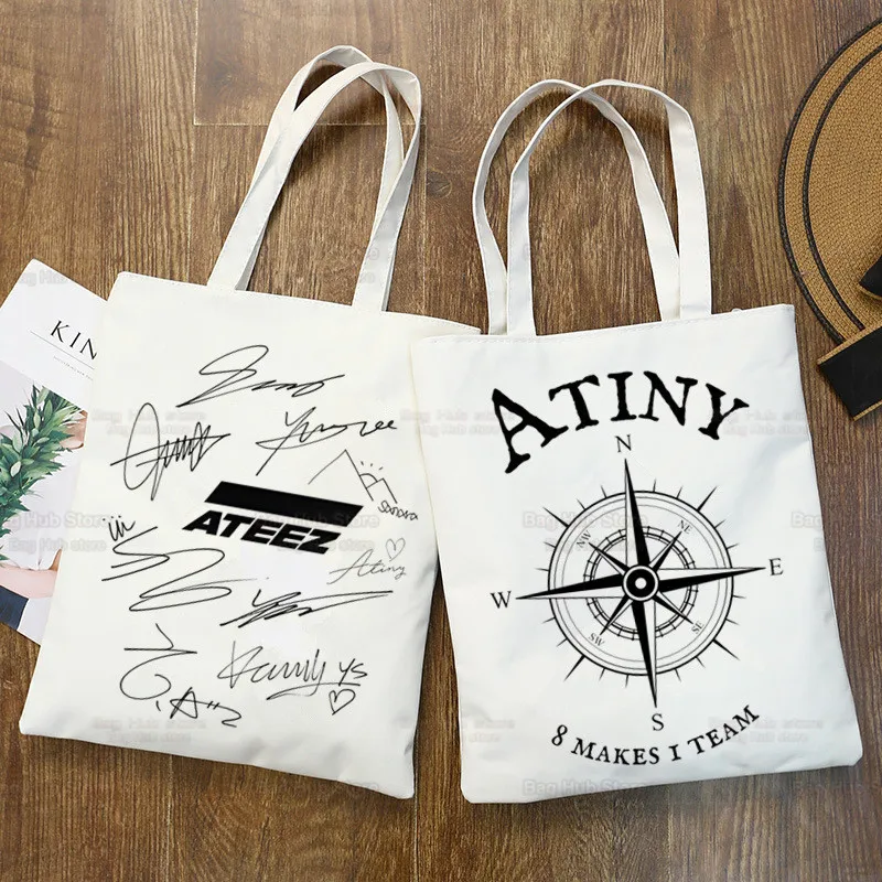 ATEEZ Kpop Fan Ateez Shopping Bag Grocery Shopper Jute Bag Shopping Tote Bag Shoping Reusable Bolsa Compra Sacolas
ATEEZ Kpop Fan Ateez Shopping Bag Grocery Shopper Jute Bag Shopping Tote Bag Shoping Reusable Bolsa Compra Sacolas