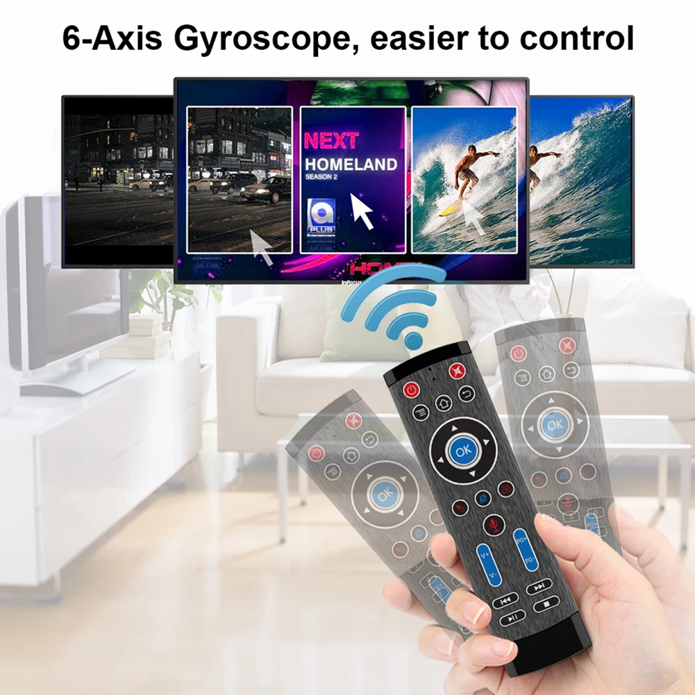Mini Remote Control Air Mouse Gyro Voice Household TV T1 Max 2.4G Wireless Easy Enjoying Ornaments for Android TV Box
Mini Remote Control Air Mouse Gyro Voice Household TV T1 Max 2.4G Wireless Easy Enjoying Ornaments for Android TV Box