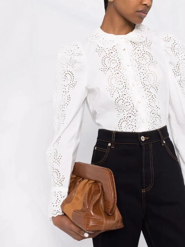 UllaJohns* spring fall women blouse cotton turndonw-neck lantant sleeves hollow out embroidery ruffles long sleeve shirt
UllaJohns* spring fall women blouse cotton turndonw-neck lantant sleeves hollow out embroidery ruffles long sleeve shirt