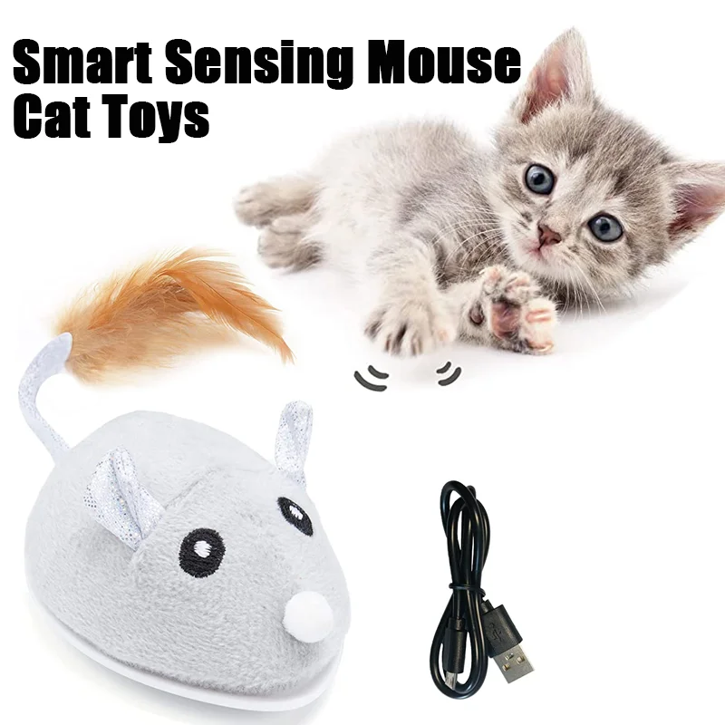 Smart Sensing Mouse Cat Toys Interactive USB Charging Electric Stuffed Toy Cat Teaser Self-Playing Kitten Mice Toys for Cats Pet
Smart Sensing Mouse Cat Toys Interactive USB Charging Electric Stuffed Toy Cat Teaser Self-Playing Kitten Mice Toys for Cats Pet