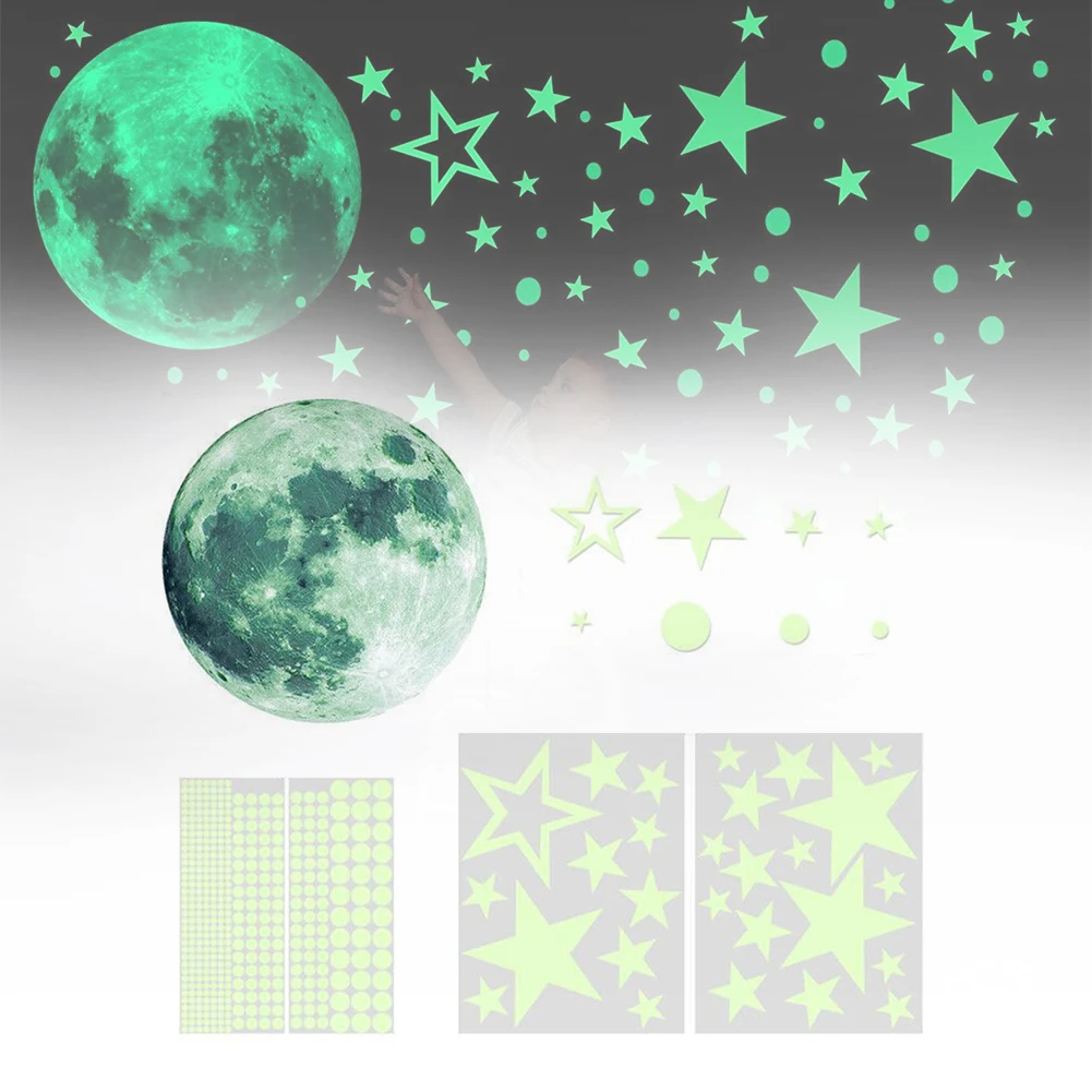 PVC Stickers Colorful Moon Luminous Wall Stickers for Kids Room Bedroom CeilingHome Decor Glow In The Dark Stickers Decoration
PVC Stickers Colorful Moon Luminous Wall Stickers for Kids Room Bedroom CeilingHome Decor Glow In The Dark Stickers Decoration