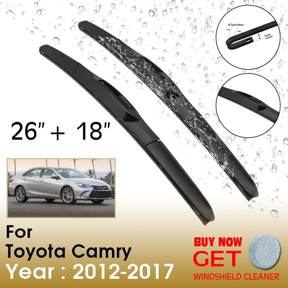 Car Wiper Blade For TOYOTA Camry 26"+18" 2012-2017 Front Window Washer Windscreen Windshield Wipers Blades Accessories
Car Wiper Blade For TOYOTA Camry 26"+18" 2012-2017 Front Window Washer Windscreen Windshield Wipers Blades Accessories