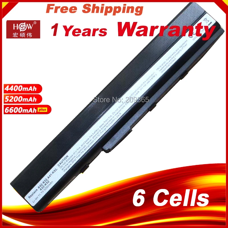 

A32-K52 Laptop Battery for Asus K52 K52F K52J A52 A52F A52J K42 K42F K42JB K42JK K42JR K42JV K52JB K52JC K52JE K52JK A52JB A52JK