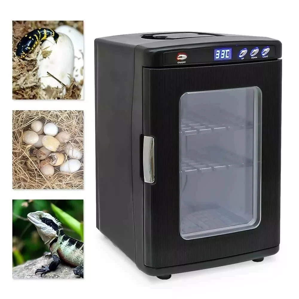 

25L Reptile Incubator Digital Egg Incubator Scientific Lab Incubator Cooling and Heating 5-60°C Work for Small Reptiles