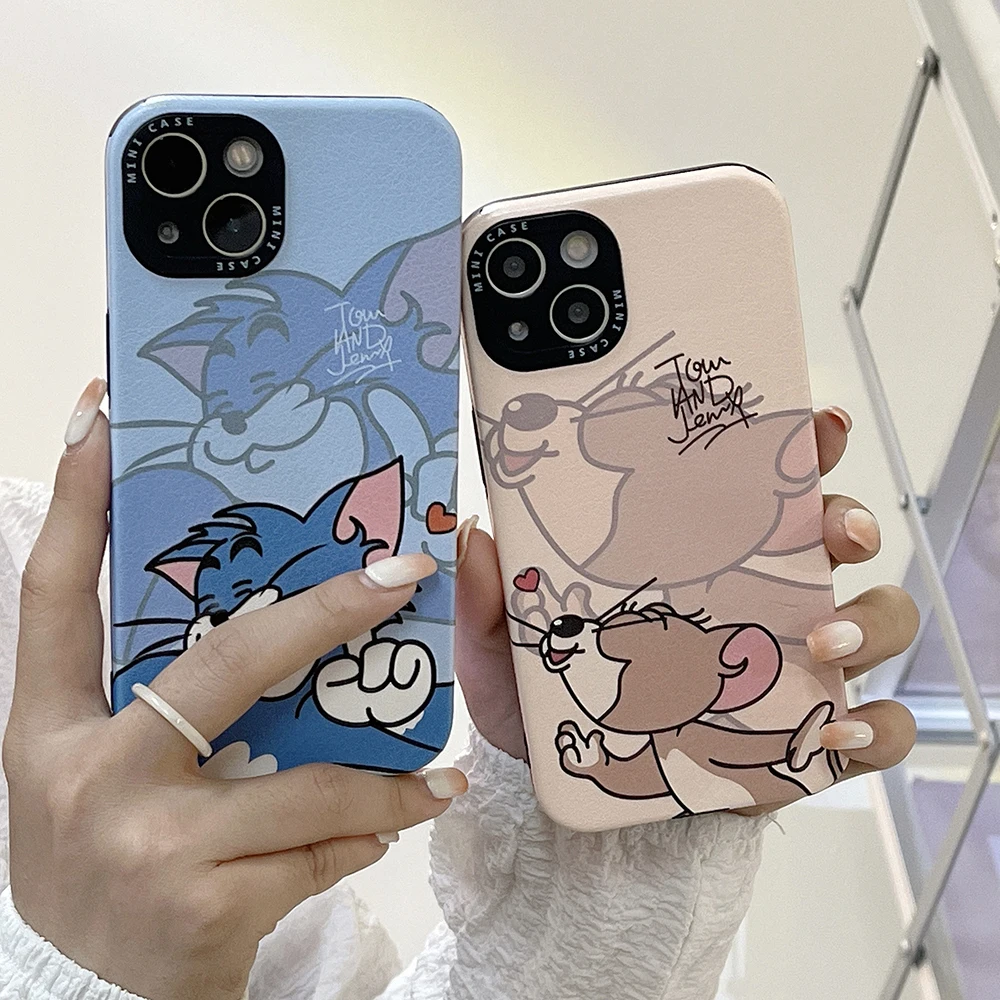 Cartoon Tom Cat Jerry Fashion Soft Phone Cases For iPhone 13 12 11 Pro Max XR XS MAX 8 X 7 SE 2020 Couple Anti-drop Cover
Cartoon Tom Cat Jerry Fashion Soft Phone Cases For iPhone 13 12 11 Pro Max XR XS MAX 8 X 7 SE 2020 Couple Anti-drop Cover