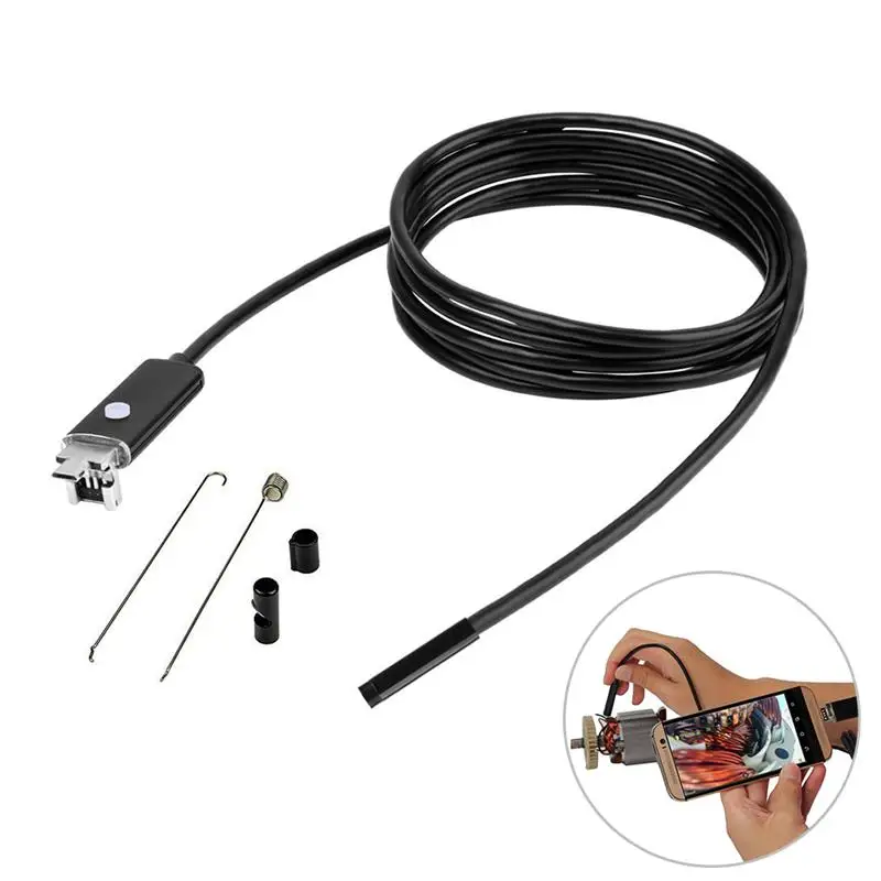 1Pc 2m 5.5mm 2-in-1 Waterproof 6-LED IP67 Waterproof Inspection Camera for Android Phones & PC (Black) 
1Pc 2m 5.5mm 2-in-1 Waterproof 6-LED IP67 Waterproof Inspection Camera for Android Phones & PC (Black)