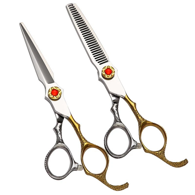 

Haircut Scissors Hairdressing Hairdresser Accessories Professional Hair Clipper Cutting Thinning Shears Barbershop 6 Inches