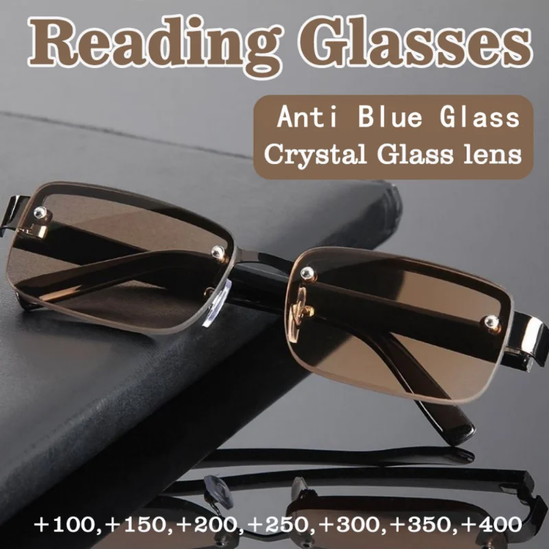 High-quality Half-frame Reading Glasses for Mens Natural Original Stone Presbyopia Glasses Diopter +1.0 to +4.0
High-quality Half-frame Reading Glasses for Mens Natural Original Stone Presbyopia Glasses Diopter +1.0 to +4.0
