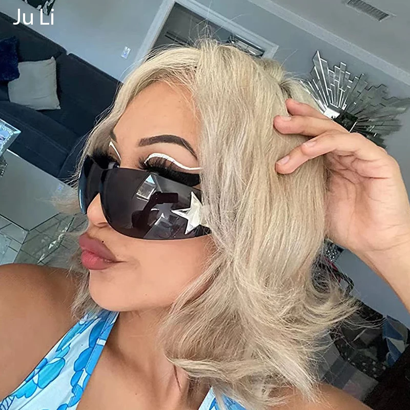 2023 Women Sunglasses Rimless One Piece Star Sunglasses for Women UV400 Party Y2K Delicate Sunglassesses For Women
2023 Women Sunglasses Rimless One Piece Star Sunglasses for Women UV400 Party Y2K Delicate Sunglassesses For Women