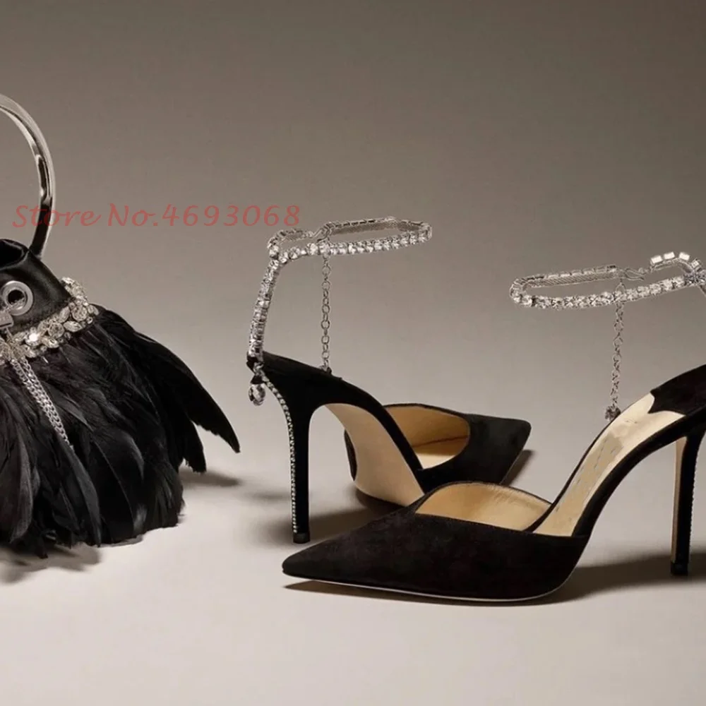 Rhinestone Ankle Wrap Heels Sandals For Women Covered Toe Thin Heel Luxury Pumps 2022 Funky Casual Party Elegant Summer Shoes
Rhinestone Ankle Wrap Heels Sandals For Women Covered Toe Thin Heel Luxury Pumps 2022 Funky Casual Party Elegant Summer Shoes