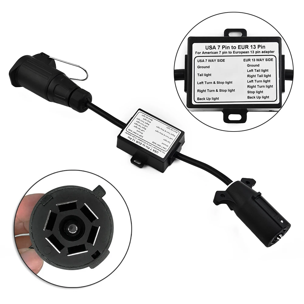 High Quality Light Converter Trailer Light Converter Part Practical Replacement Round Universal 13-Pin Connector
High Quality Light Converter Trailer Light Converter Part Practical Replacement Round Universal 13-Pin Connector