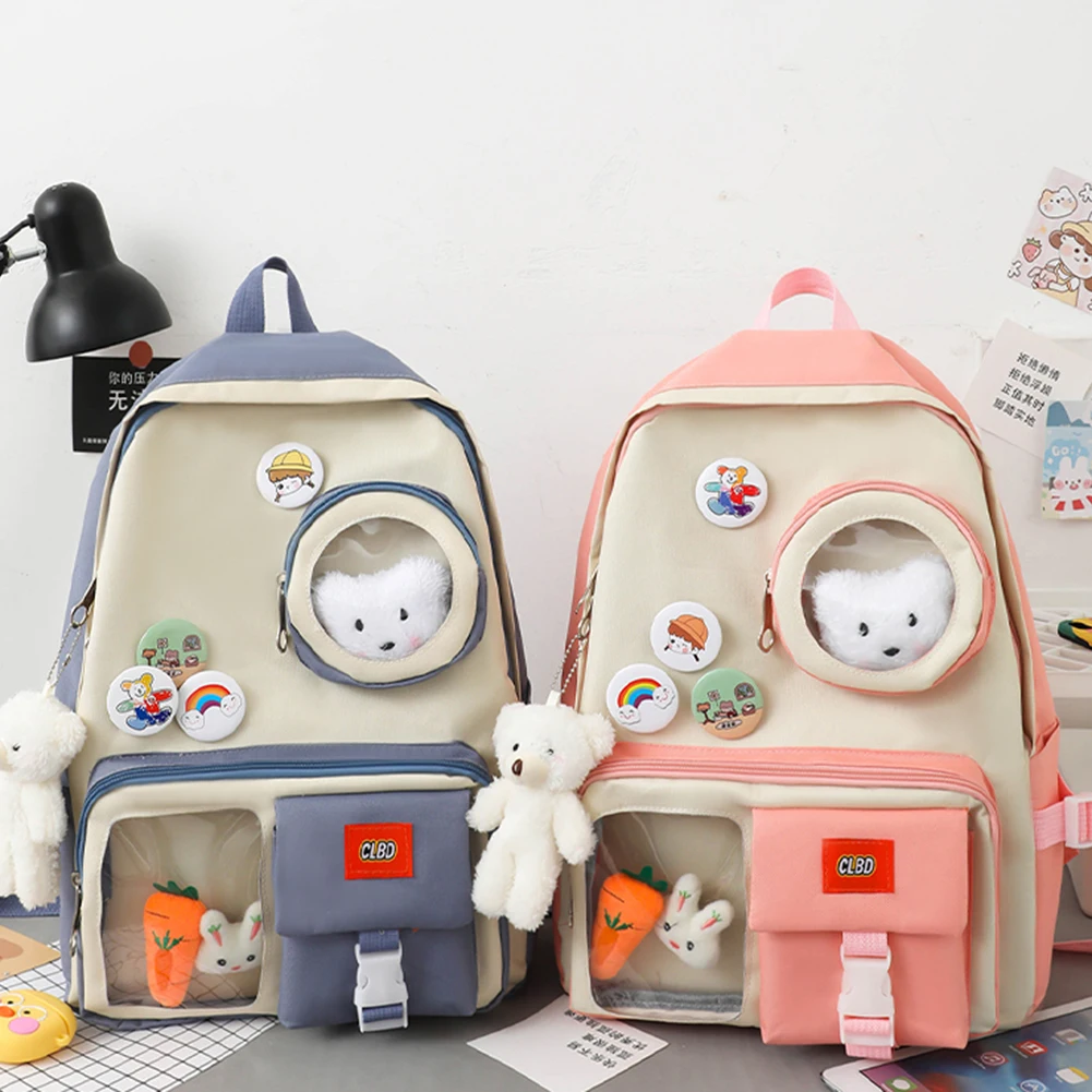 5pc Female Harajuku Nylon Bag Kawaii Girl College Student Backpack Waterproof Fashion Ladies School Bag Book Women Cute Backpack
5pc Female Harajuku Nylon Bag Kawaii Girl College Student Backpack Waterproof Fashion Ladies School Bag Book Women Cute Backpack