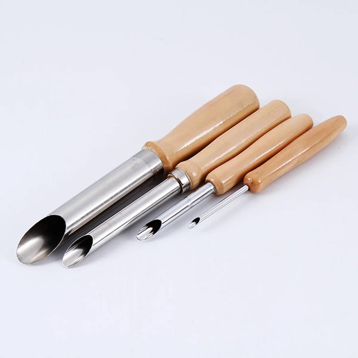 

4 Pcs Modeling Clay Kit Sculpture Pottery Tools Polymer Clay Kit Bamboo Clay Sculpting Tools Clay Hole Cutters