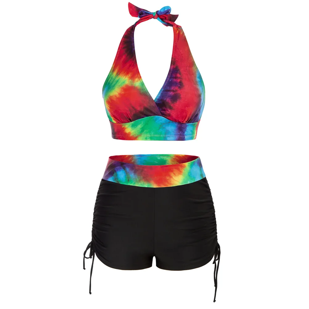 Jasambac Swimwear Women 2022 Floral Printed Tie Dye Female Bikinis Swimsuit V-Neck High Waist Bikini Smock Biquini Two Pieces
Jasambac Swimwear Women 2022 Floral Printed Tie Dye Female Bikinis Swimsuit V-Neck High Waist Bikini Smock Biquini Two Pieces