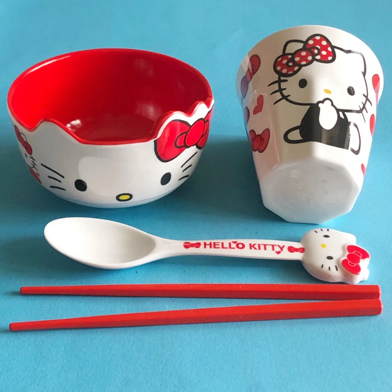 Hello Kitty Student Tableware Bowl and Chopsticks Set Drop-Resistant Household Cartoon Girlish Shape Rice Bowl
Hello Kitty Student Tableware Bowl and Chopsticks Set Drop-Resistant Household Cartoon Girlish Shape Rice Bowl