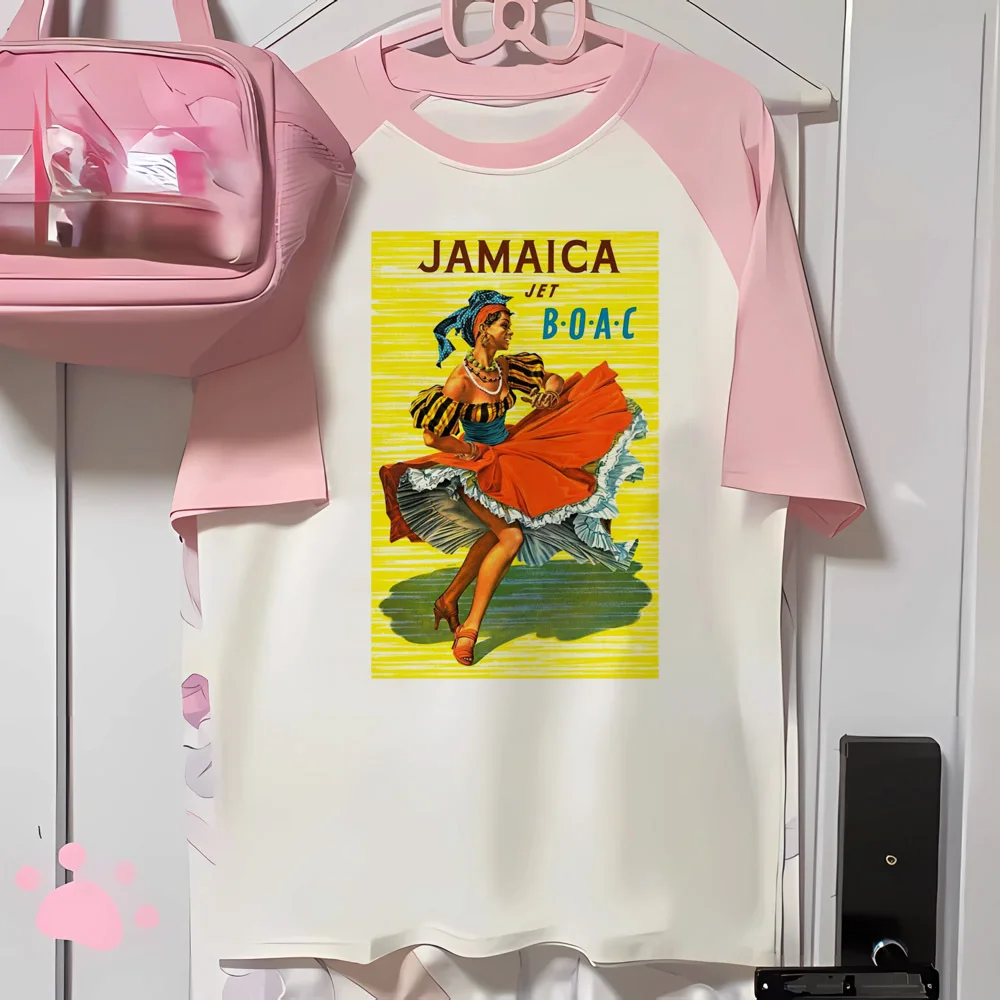 Футболки Jamaica женская одежда для активного отдыха дышащая футболка Манга Женская