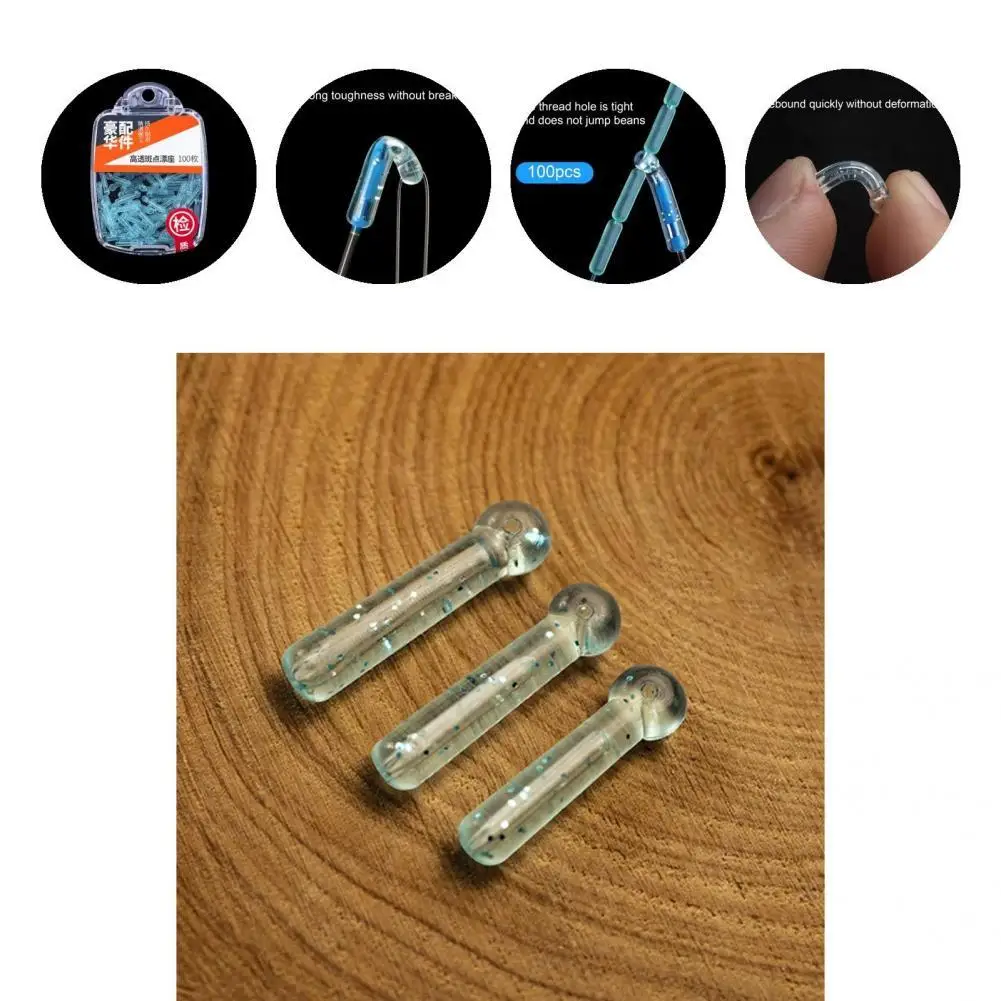100Pcs Fishing Float Rest Flexible Practical Fishing Line Connector Speckled Design Not Easy to Break Float Holder
100Pcs Fishing Float Rest Flexible Practical Fishing Line Connector Speckled Design Not Easy to Break Float Holder