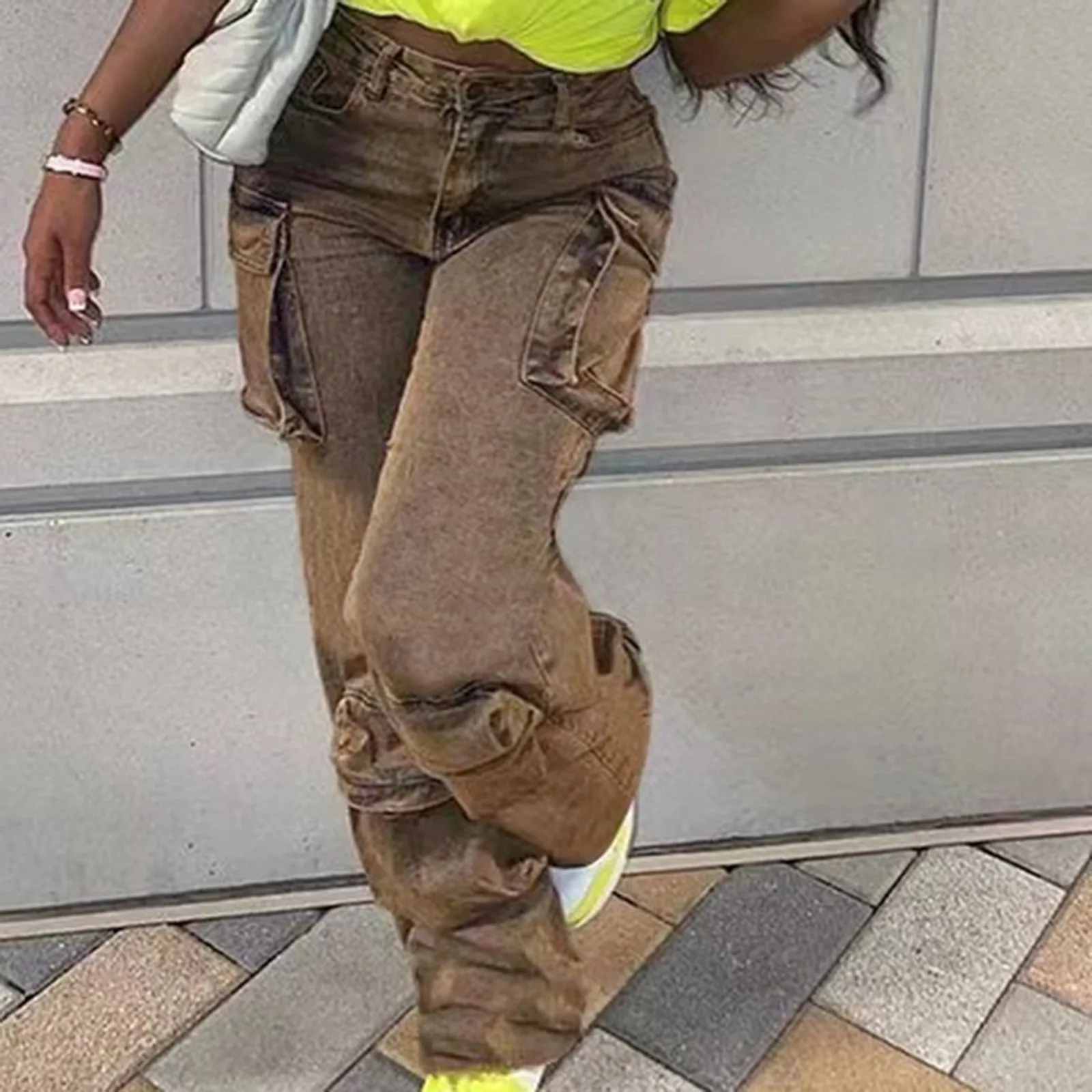 Джинсы-карго женские универсальные, уличная одежда из денима с вареным эффектом, винтажные модные брюки с широкими штанинами в стиле хип-хоп, на осень
Джинсы-карго женские универсальные, уличная одежда из денима с вареным эффектом, винтажные модные брюки с широкими штанинами в стиле хип-хоп, на осень