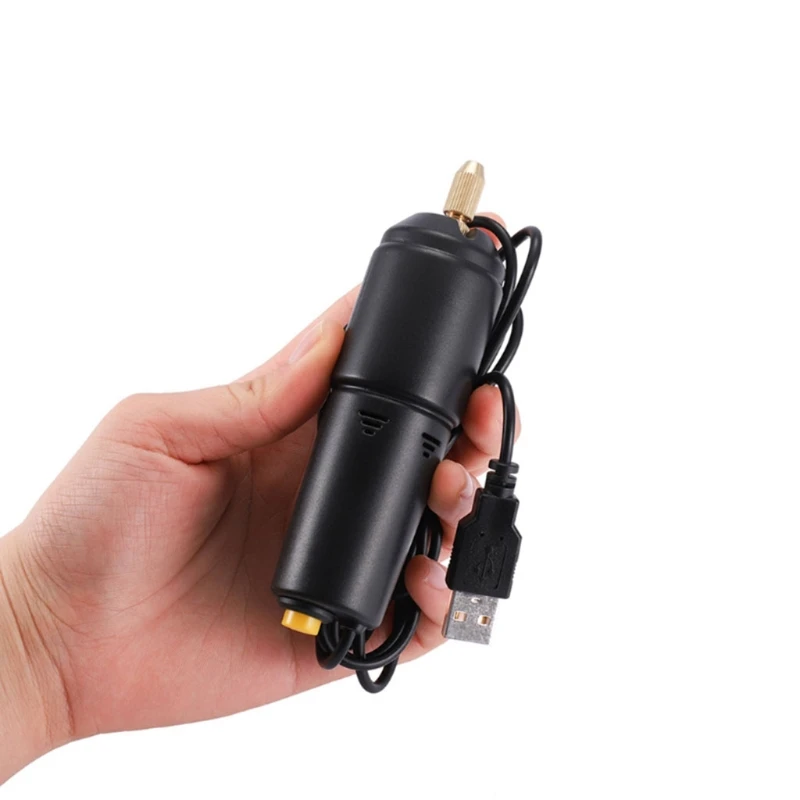 Black USB Mini Electric Drill Kit with Drill Bits for Resin Plastic Wood Polymer Clay Jewelry Pendant Making Supplies
Black USB Mini Electric Drill Kit with Drill Bits for Resin Plastic Wood Polymer Clay Jewelry Pendant Making Supplies