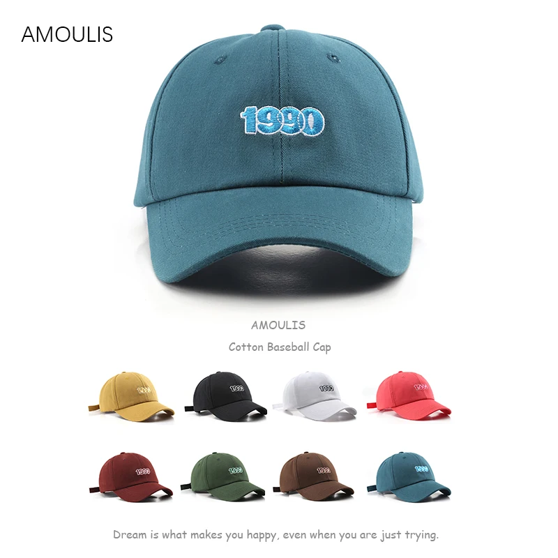 AMOULIS Baseball Cap for Women and Men Fashion Summer Sun Hats Embroidery 1990 Snapback Caps Cotton Sun-proof Casual Hat Unisex
AMOULIS Baseball Cap for Women and Men Fashion Summer Sun Hats Embroidery 1990 Snapback Caps Cotton Sun-proof Casual Hat Unisex