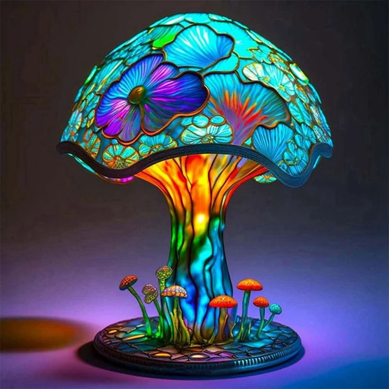 Creative Stained Plant Series Table Lamp Colorful Bedroom Bedside Mushroom Retro Table Night Lamp Atmosphere Light
Creative Stained Plant Series Table Lamp Colorful Bedroom Bedside Mushroom Retro Table Night Lamp Atmosphere Light