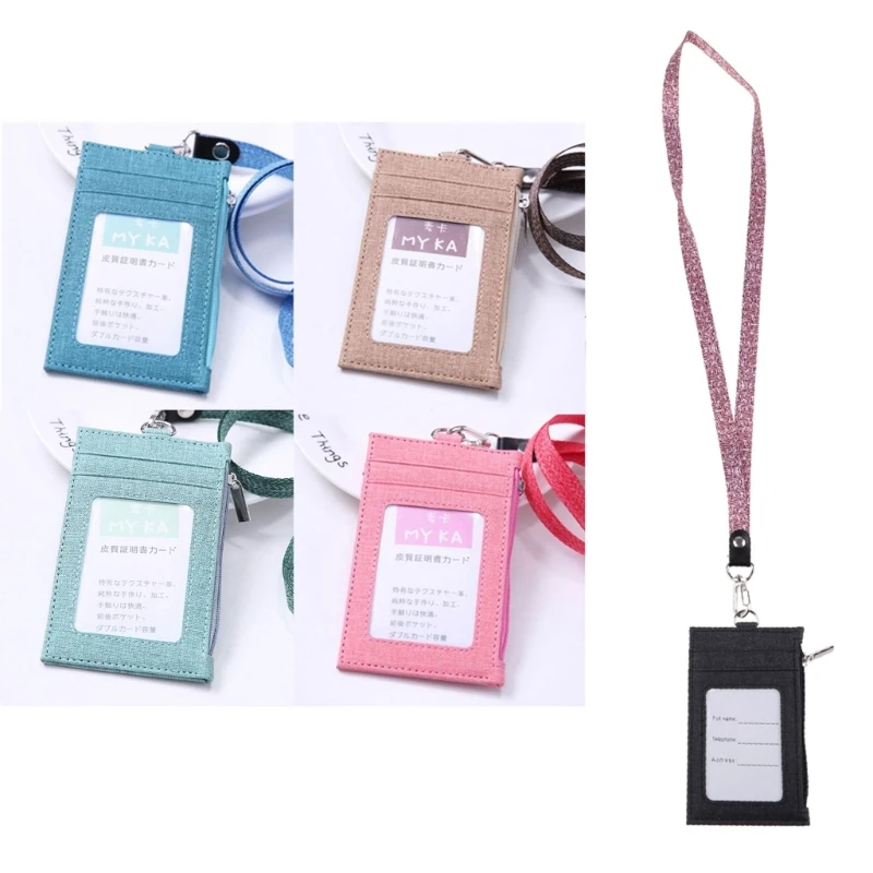 2023 New Faux Leather Candy Color Badge Holder with Lanyard Hanging Neck Multi Card Slots Business Side Zipper Bag
2023 New Faux Leather Candy Color Badge Holder with Lanyard Hanging Neck Multi Card Slots Business Side Zipper Bag