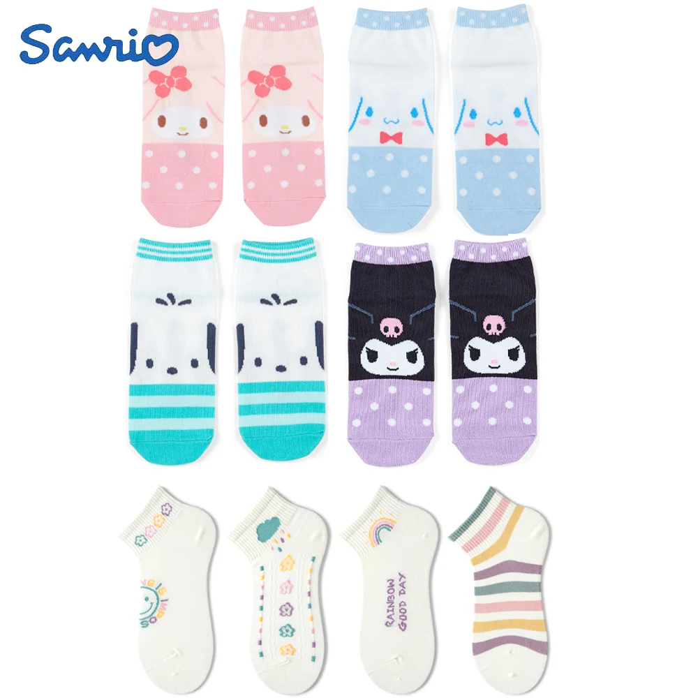 

Autumn Socks Kawaii Sanrio Hello Kitty Cinnamoroll My Melody Japanese Socks Jk Lolita Sweet Girl Socks Cotton Anti Slip Gifts