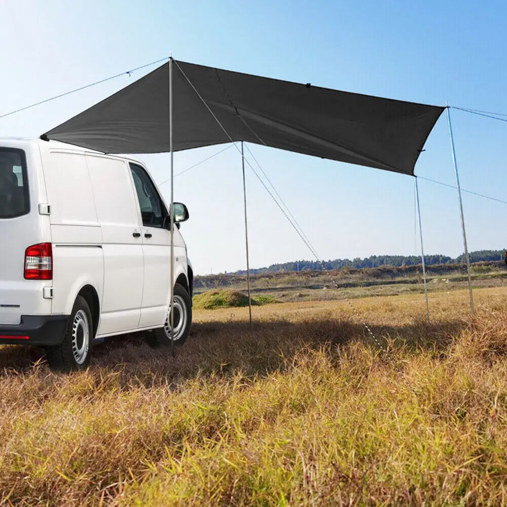 Waterproof Sun Canopy Heavy Duty Motorhome Adjustable Awning Black Campervan Popular Portable Shelter Suv 1.5kg
Waterproof Sun Canopy Heavy Duty Motorhome Adjustable Awning Black Campervan Popular Portable Shelter Suv 1.5kg
