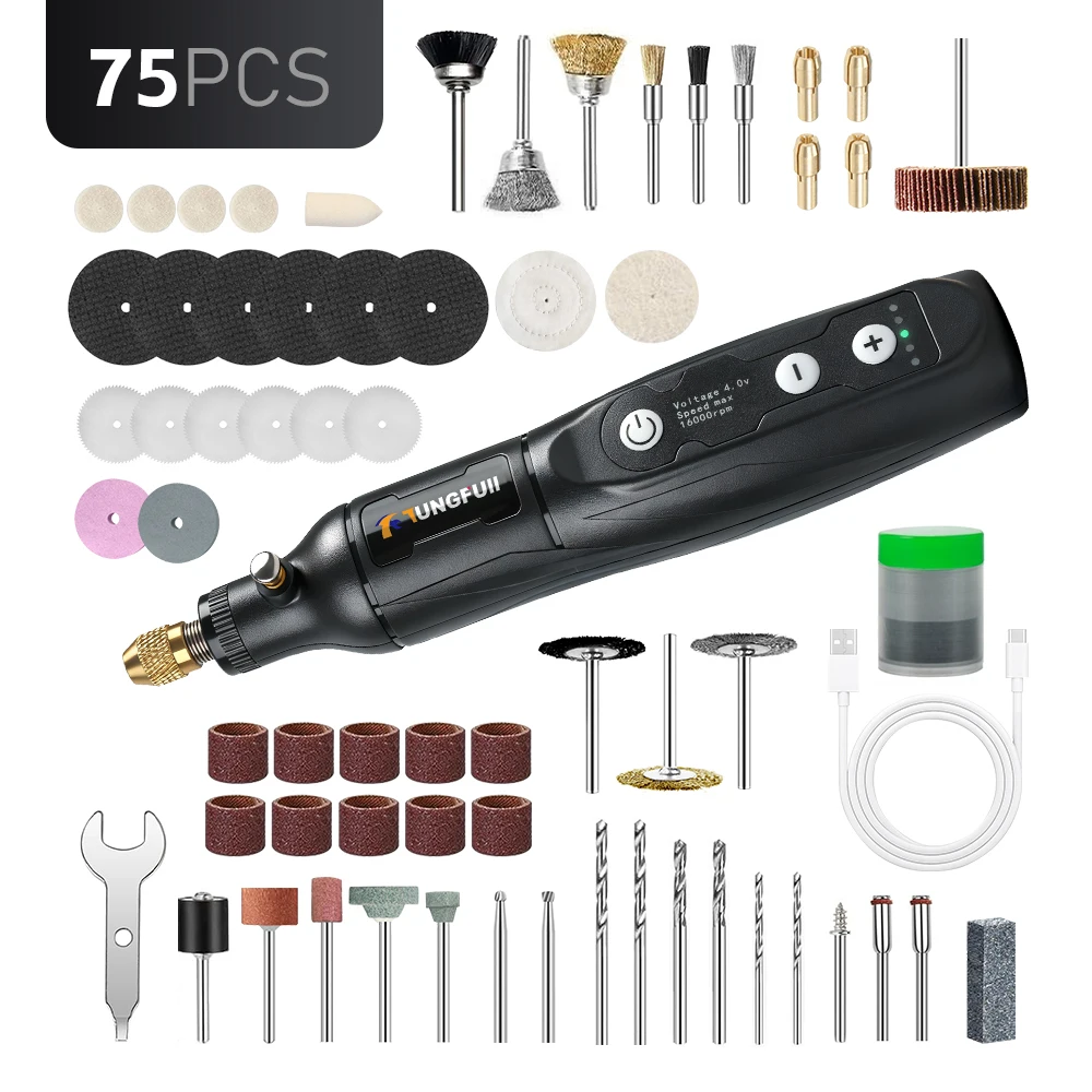 Tungfull Мини-дрель 5 скоростей
Tungfull Мини-дрель 5 скоростей